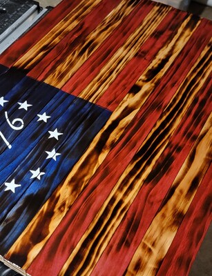 Usa flag | wood flag | wall decor | usa | rustic flag | vintage design | - image3